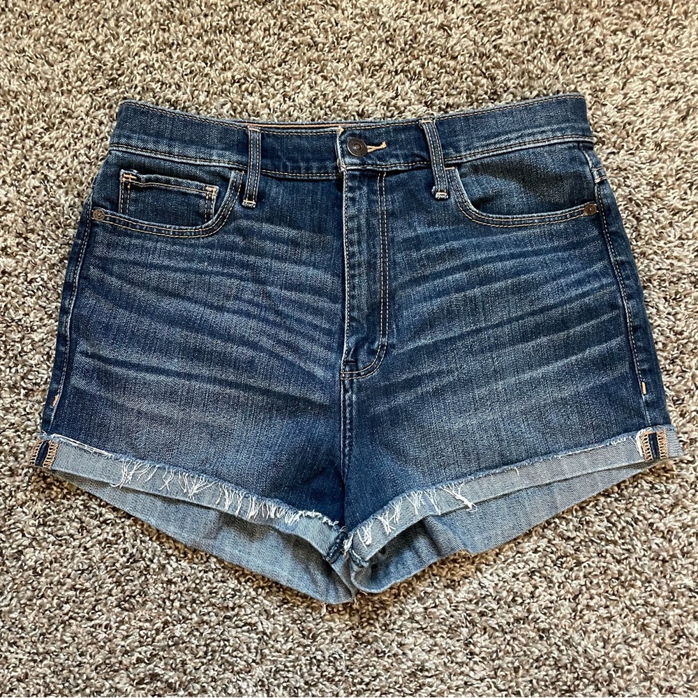 Abercrombie & Fitch High Waisted Jean Shorts 8/29